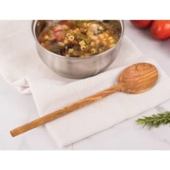 12" Olive Wood Spoon -Kitchen Supplies Store image 1162