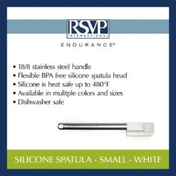 Small White Silicone Spatula 13 Small White Silicone Spatula -Kitchen Supplies Store image 1244