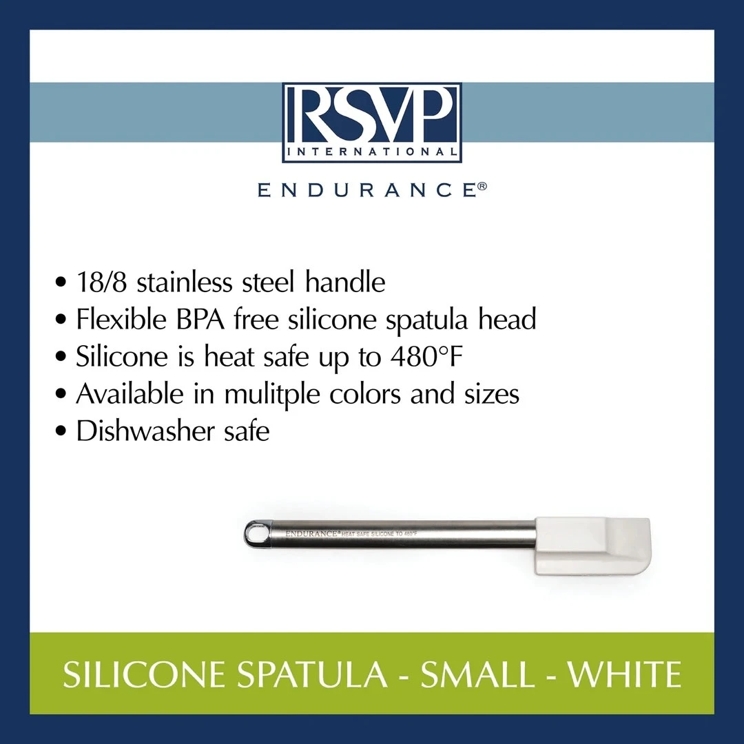 Small White Silicone Spatula 8 Small White Silicone Spatula - Image 6