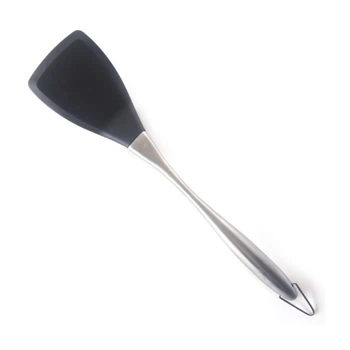 Silicone Offset Turner/Spatula With Stainless Steel Handle 3 Silicone Offset Turner/Spatula With Stainless Steel Handle