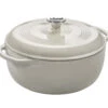 Lodge 6 Quart Round Oyster White Dutch Oven -Kitchen Supplies Store image 1316
