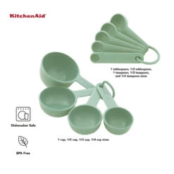 Pistachio Measuring Cups & Spoons -Kitchen Supplies Store image 1497