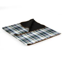 59x51" Grey Plaid Picnic Blanket -Kitchen Supplies Store image 1686