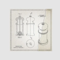 Peugeot 5.5" Acrylic Pepper Mill -Kitchen Supplies Store image 1764