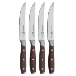 Messermeister Steak Knives W/ Pakkawood Handle, Set Of 4