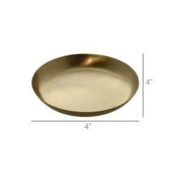4" Brass Tray 5 4" Brass Tray -Kitchen Supplies Store image 1845