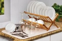 Cream Dish Drying Mat