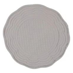 Round Grey Boutis Placemat