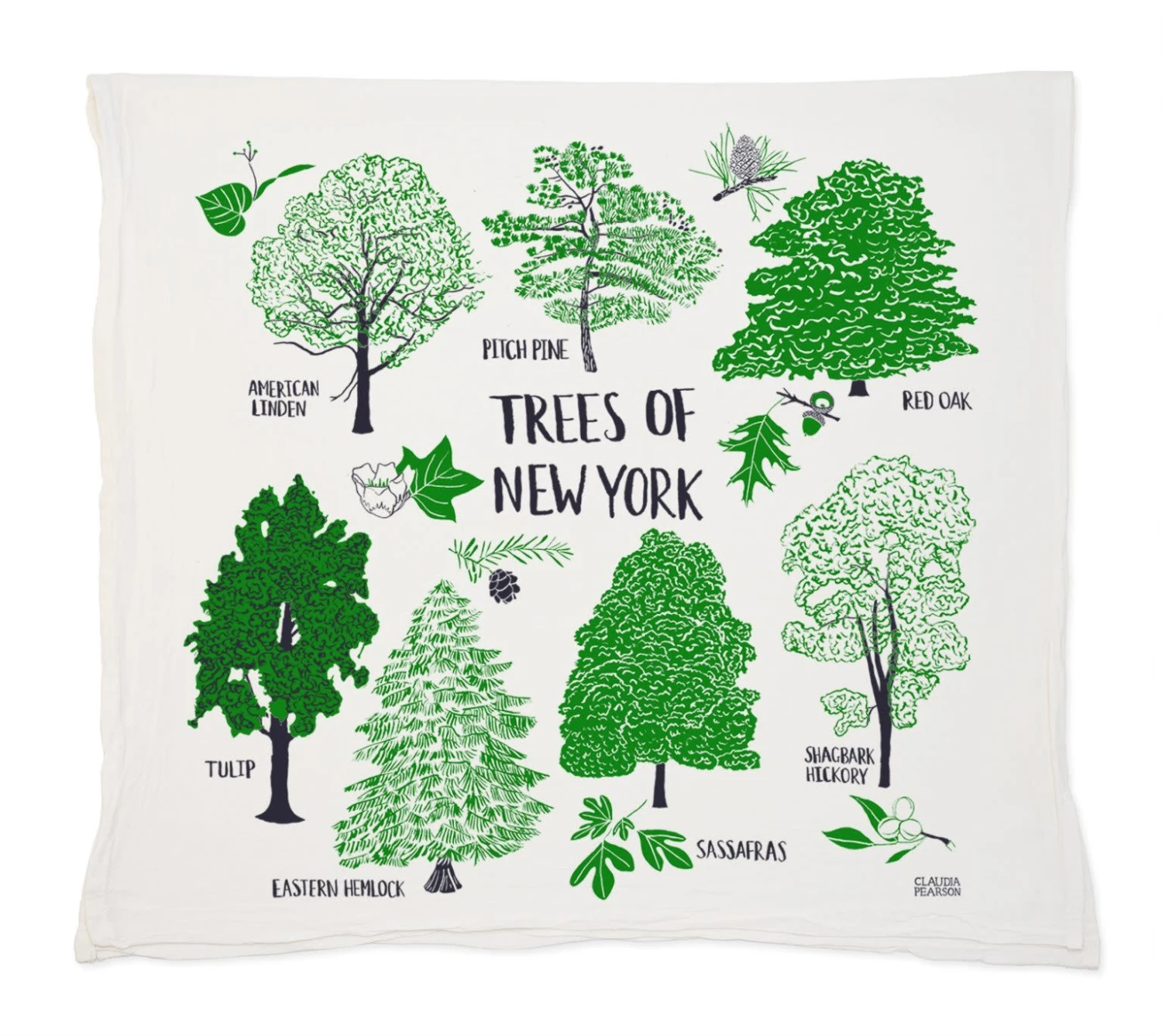 Claudia Pearson Trees Of NY Dishtowel 3 Claudia Pearson Trees Of NY Dishtowel