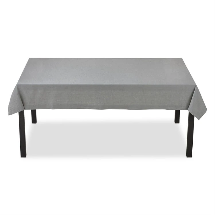 84x60" Grey Slub Tablecloth 3 84x60" Grey Slub Tablecloth