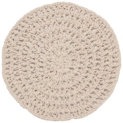 Heavy Round Woven Natural Placemat