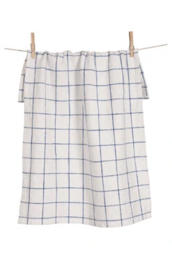 Blue Grid Dishtowel