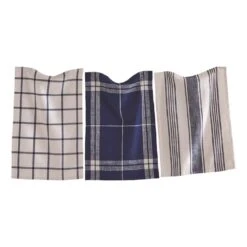 Classic Navy Dishtowels, Set Of 3