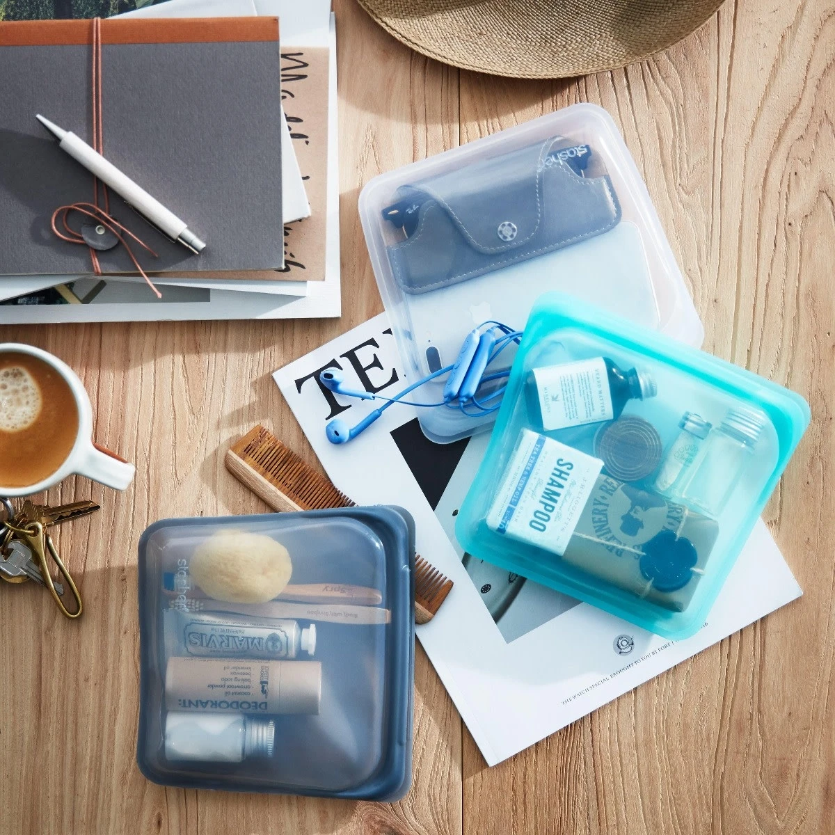 Stasher Aqua Sandwich Storage Bag 5 Stasher Aqua Sandwich Storage Bag - Image 3