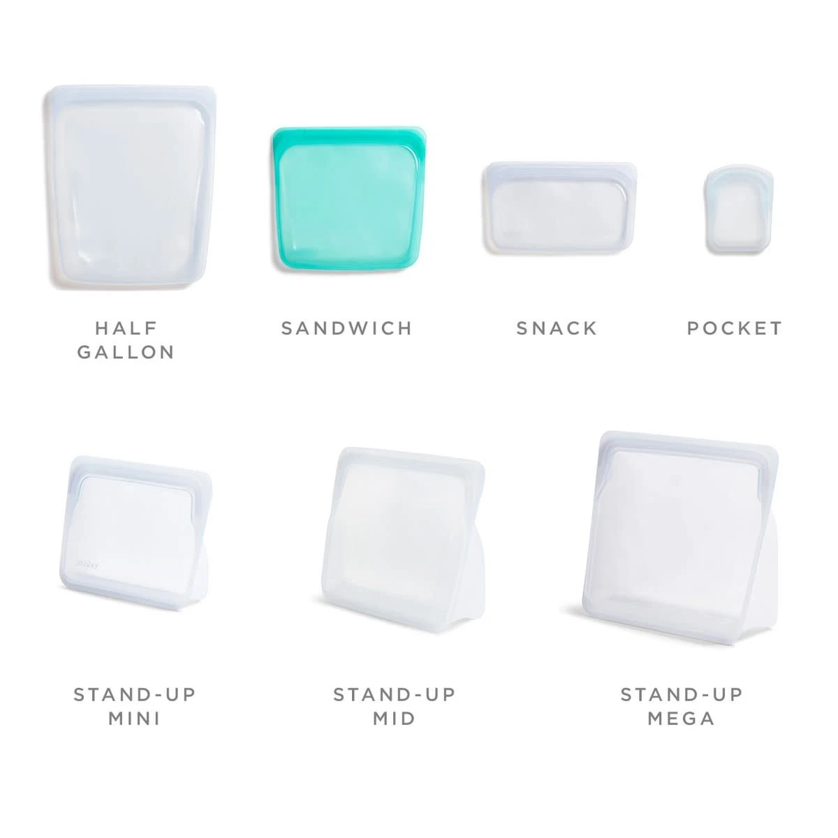 Stasher Aqua Sandwich Storage Bag 6 Stasher Aqua Sandwich Storage Bag - Image 4