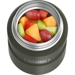 16oz Matte Green Food Jar With Spoon -Kitchen Supplies Store image 2231