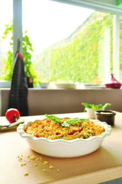 Flour White Pie Dish -Kitchen Supplies Store image 274