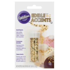 Gold Hearts Edible Glitter
