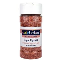4oz Rose Gold Sugar Crystals