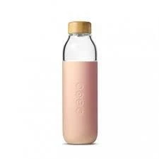 17oz Blush Glass Water Bottle