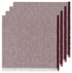 Chambray Wine Cloth Napkins, Set Of 4