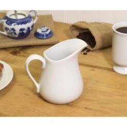 White 8oz Pitcher -Kitchen Supplies Store image 396