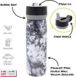 OXO 20oz Black Water Bottle 13 OXO 20oz Black Water Bottle -Kitchen Supplies Store image 402