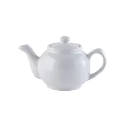 2 Cup White Teapot