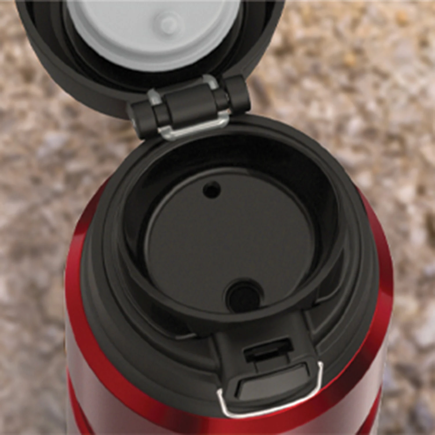 24oz Matte Red Thermos 7 24oz Matte Red Thermos - Image 5