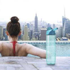 OXO 24oz Teal Water Bottle -Kitchen Supplies Store image 566