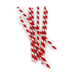 Red Paper Straws