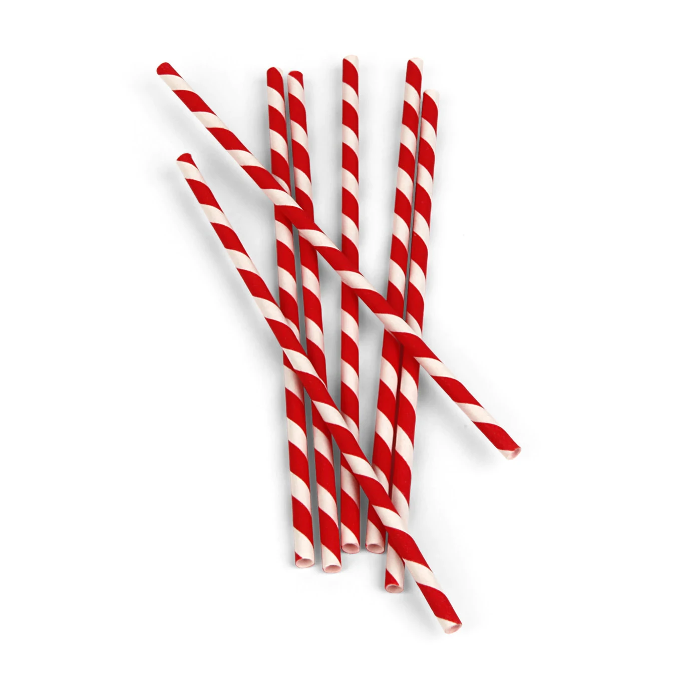 Red Paper Straws 3 Red Paper Straws