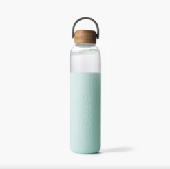 Mint Green 25oz Glass Water Bottle