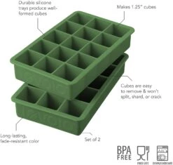 Pesto Ice Cube Trays, Set Of 2 8 Pesto Ice Cube Trays, Set Of 2 -Kitchen Supplies Store image 768