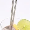 Straight Thin Metal Straws, Set Of 10 2 Straight Thin Metal Straws, Set Of 10 -Kitchen Supplies Store image 870