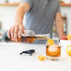 Burnt Orange Infusing Bottle With Lid & Pour Spout 14 Burnt Orange Infusing Bottle With Lid & Pour Spout -Kitchen Supplies Store image 891