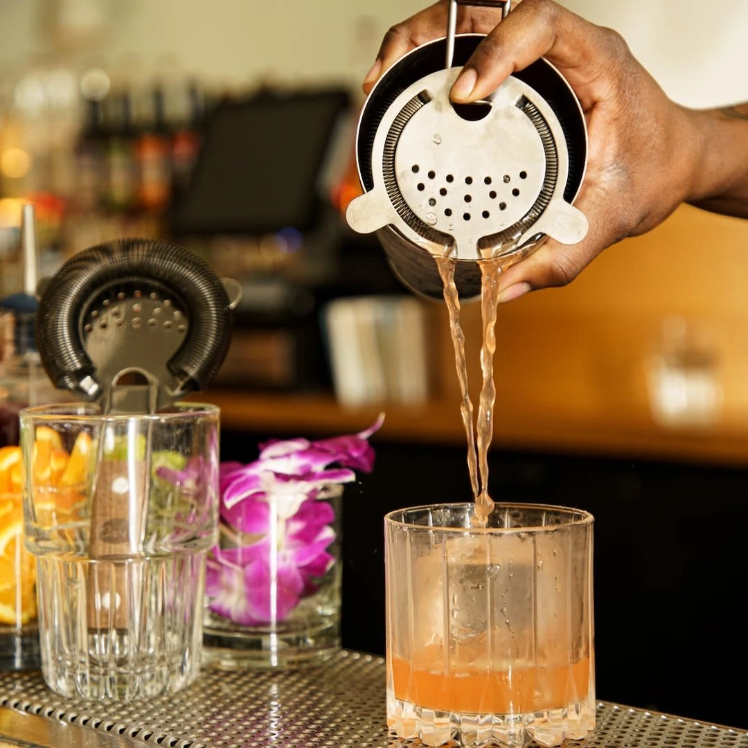 OXO Hawthorne Cocktail Strainer With Wood Handle 6 OXO Hawthorne Cocktail Strainer With Wood Handle - Image 4