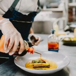 15oz Burnt Orange Short Infusing Bottle With Lid & Pour Spout -Kitchen Supplies Store image 912