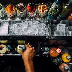 15oz Burnt Orange Short Infusing Bottle With Lid & Pour Spout -Kitchen Supplies Store image 917