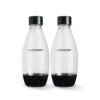 0.5 Liter Black Dishwasher Safe Sodastream Bottles, Set Of 2